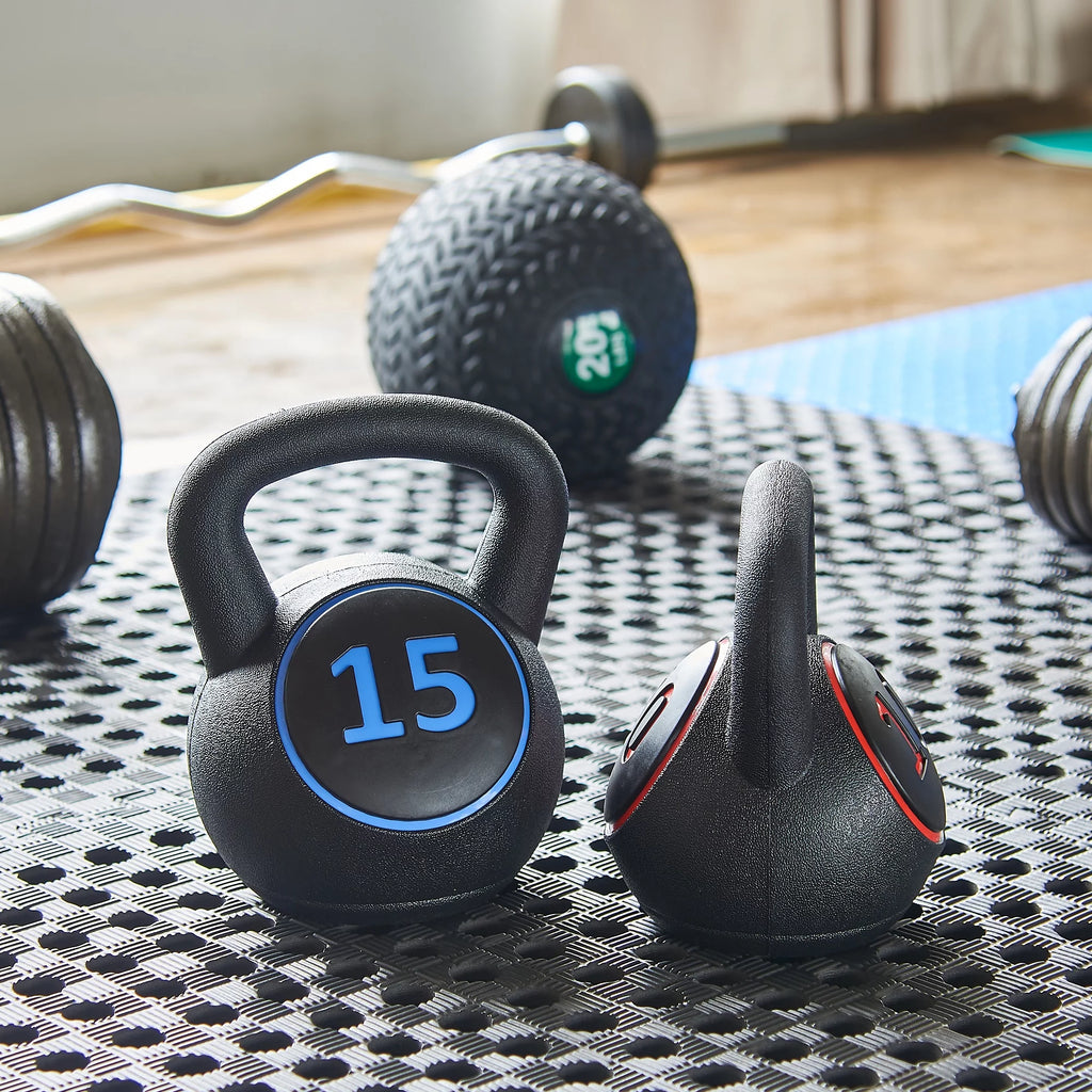 Wide Grip Kettlebell Set, 10lb 15lb 20lb N3153