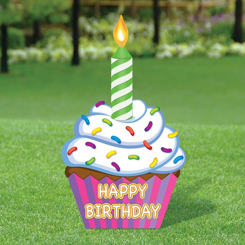 Jumbo Cupcake Yard Sign W47814