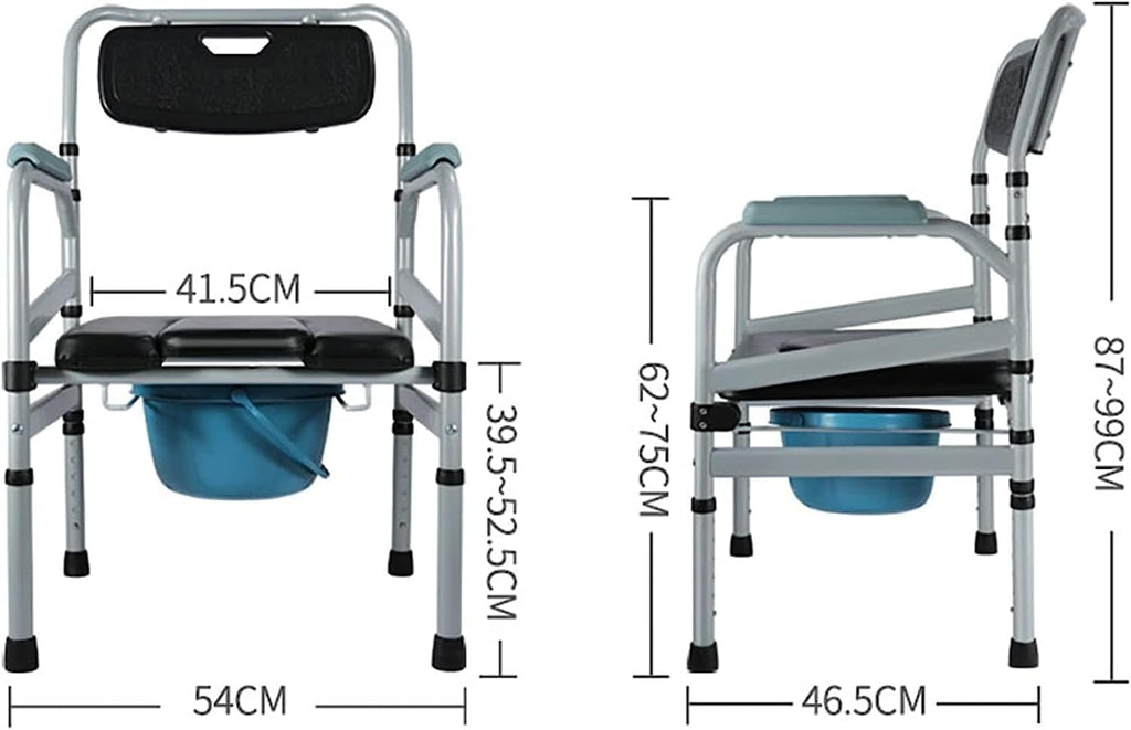 Removable Folding Commode Chair with Arms E272