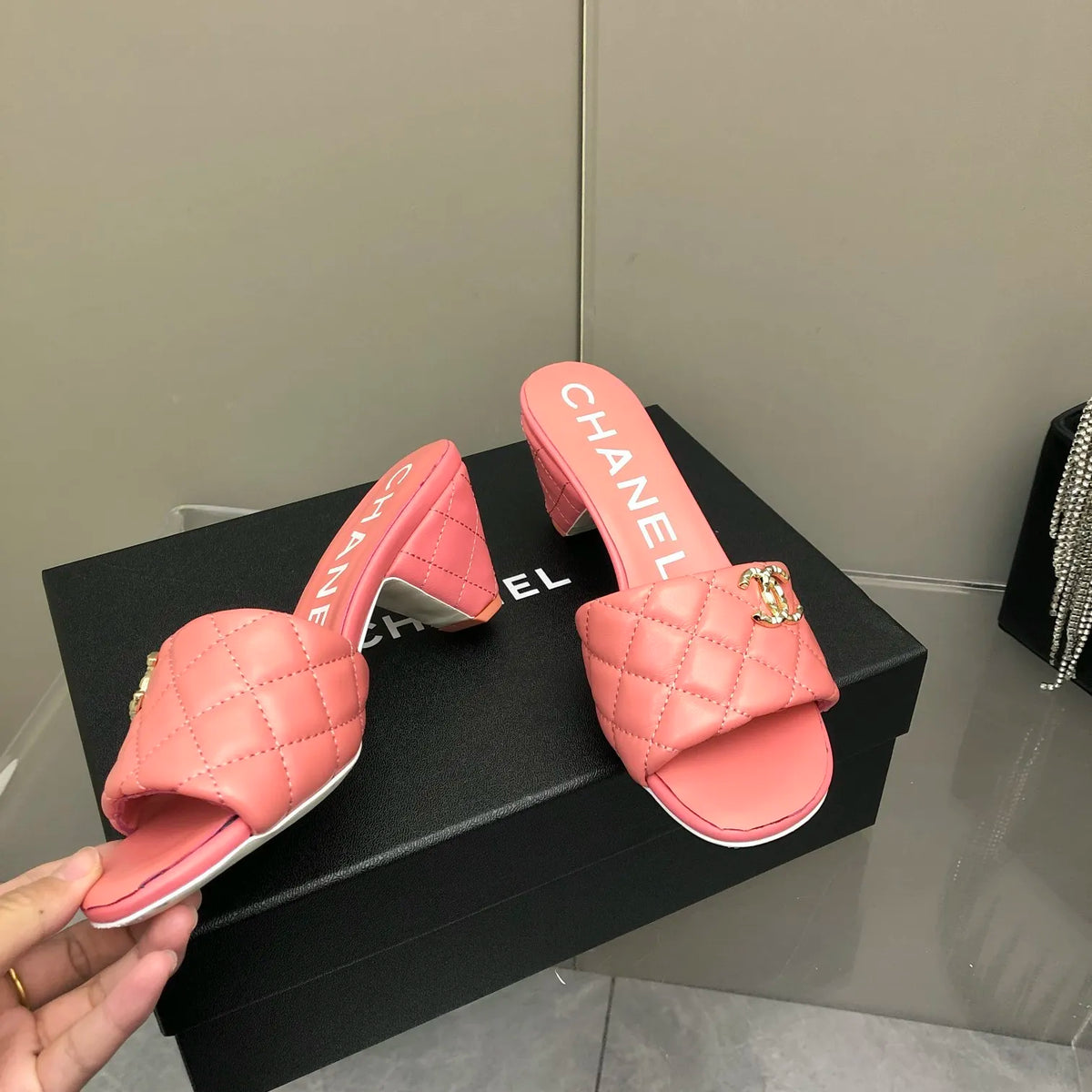 Hot Pink Mules H477620
