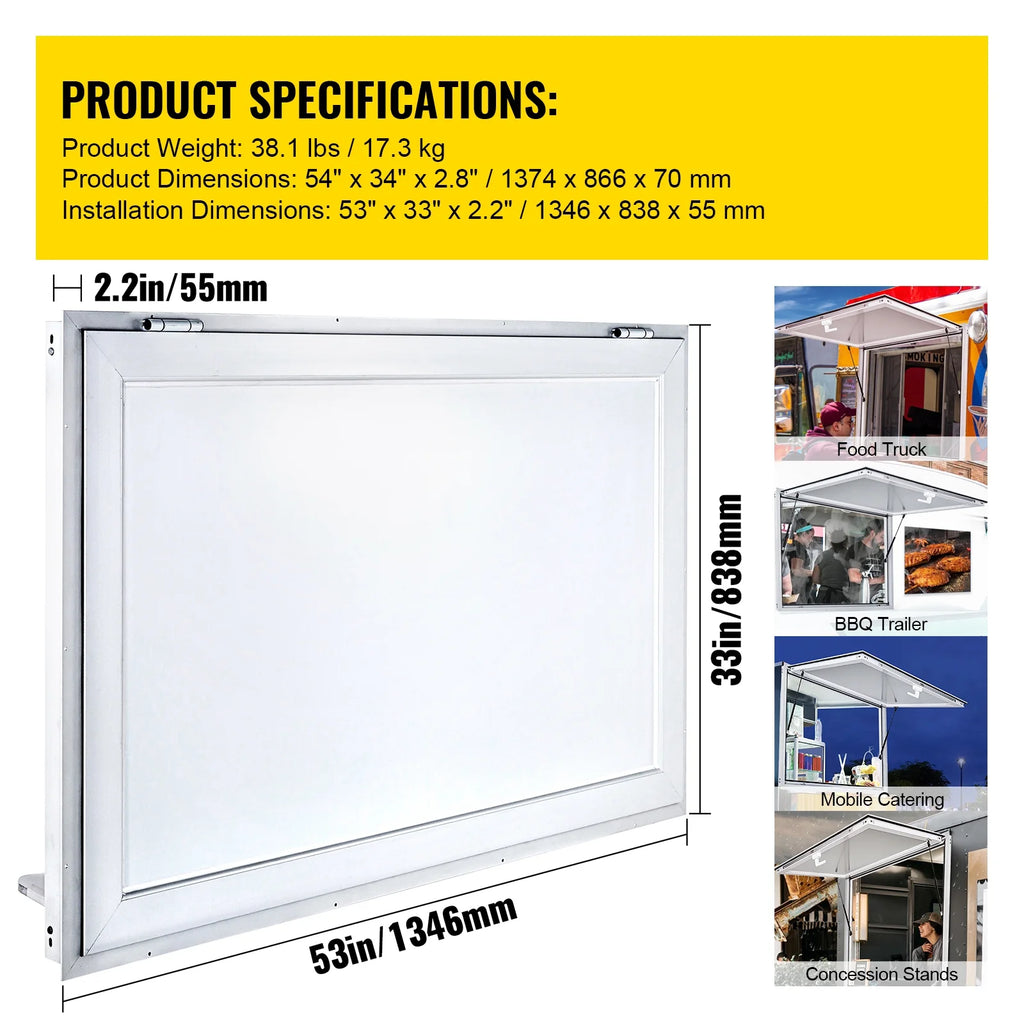 Concession Stand Window with Awning Cover K1617