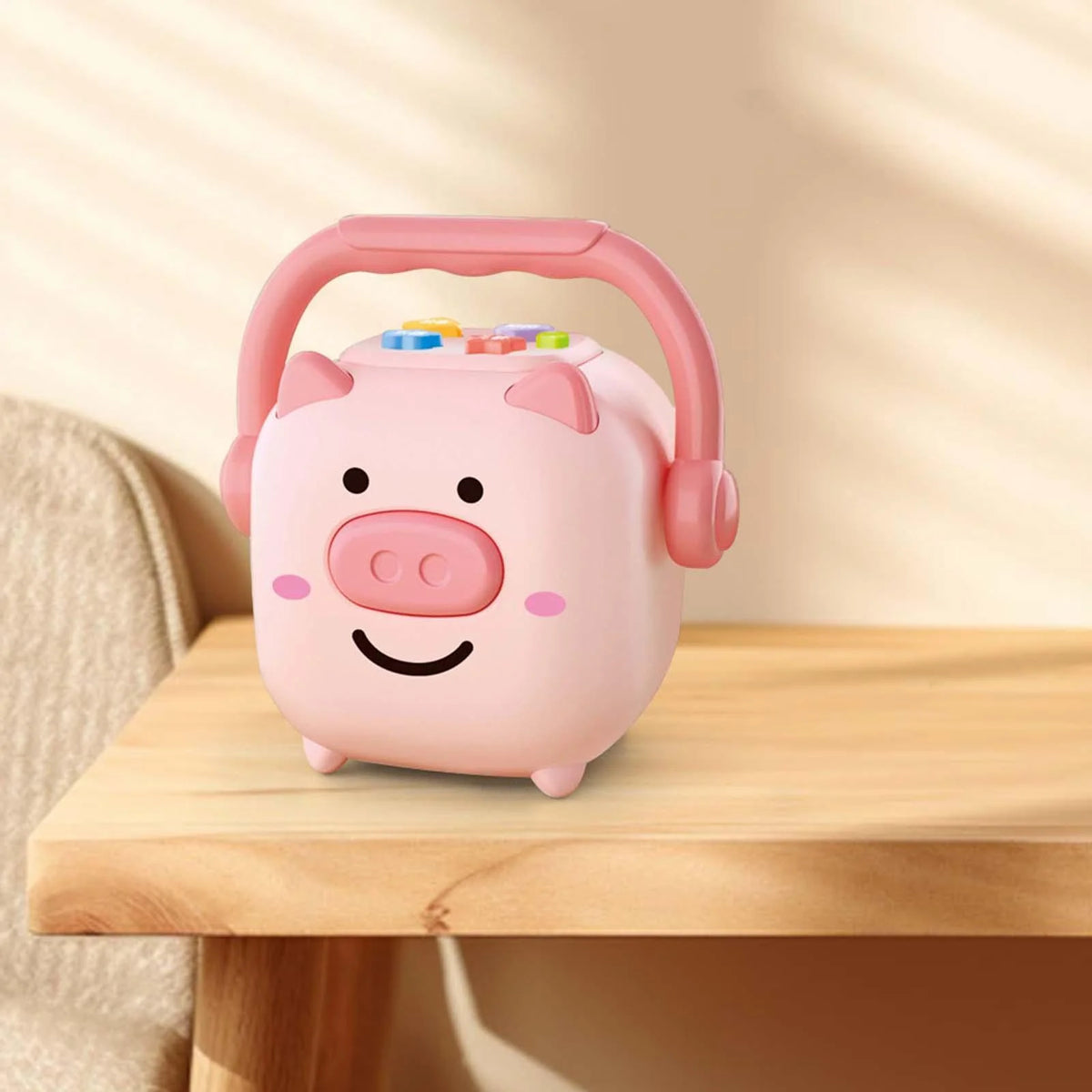 Piggy Bank Money Box Sculpture Change Container Money Saving Jar E939479