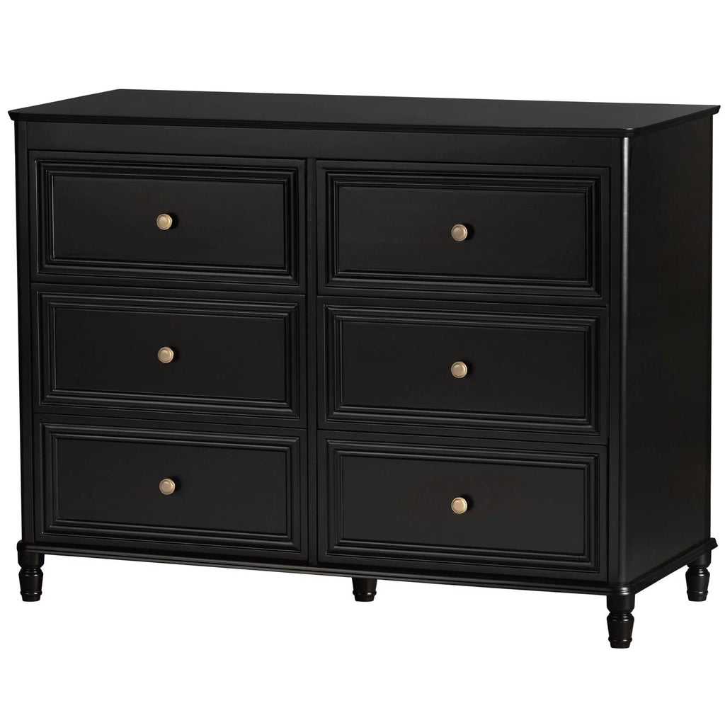 6 Drawer Ivory White Dresser A27444