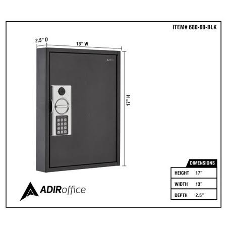Black Steel Key Cabinet G46957
