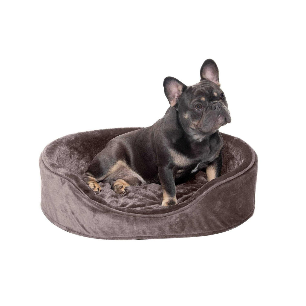 Plush Velvet Oval Dog Bed G9068