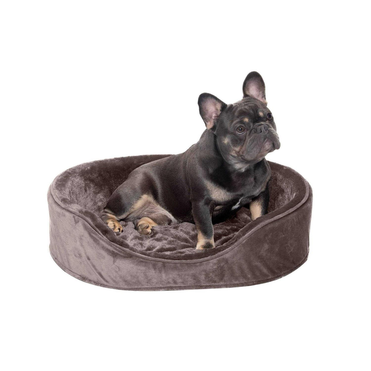 Plush Velvet Oval Dog Bed G9068