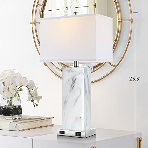 Touch Control Table Lamps Set of 2 with USB Ports and AC Outlet P642304
