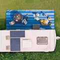 Navy/Grey Sand Free Patio Mat X279843