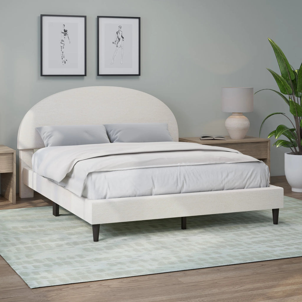 Queen Upholstered Platform Bed T73771