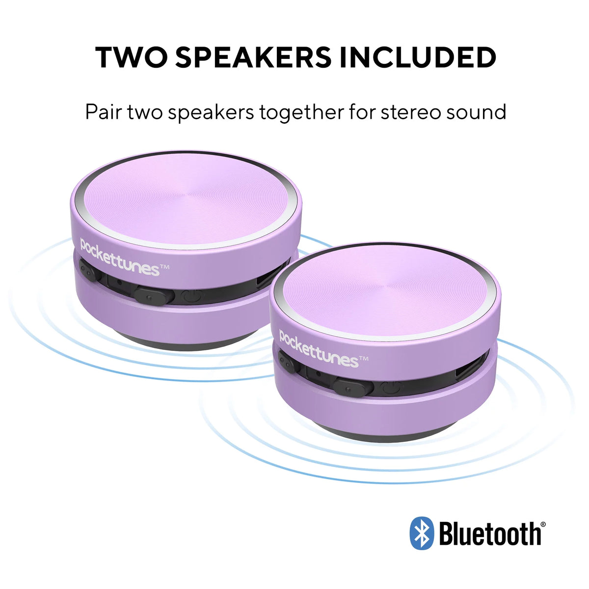 Black Bone Conduction Mini Speakers Pack of 2 Y29647