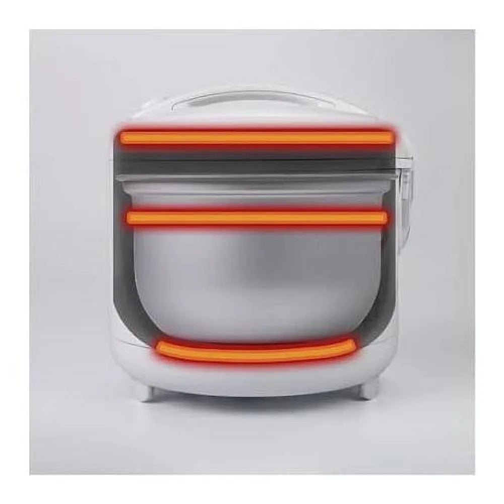 White Automatic Rice Cooker And Warmer With Rice Washing Bowl N15364