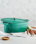 Enameled Cast Iron Oval 8-Qt. Dutch Oven I50739