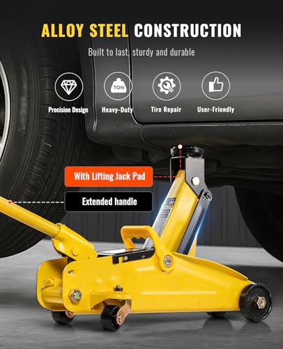 2 Ton Low Profile Hydraulic Trolley Floor Jack with Storage Case H651809