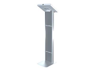 Locking Floor Stand Kiosk with Graphic Card Slot White E88534