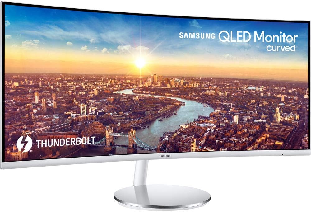 34” Ultrawide QHD Computer Monitor, 100Hz, QLED, Height Adjustable Stand, White M31545