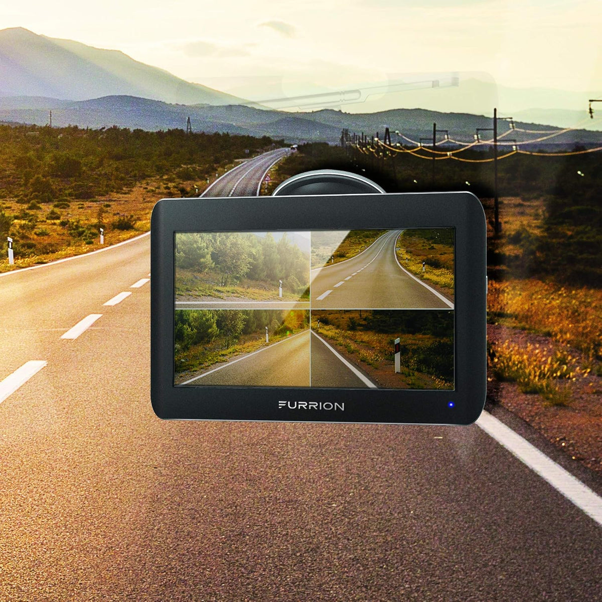 7 Inch Wireless RV Backup System with Rear Camera, Night Vision and Wide Viewing Angle, Black U60333