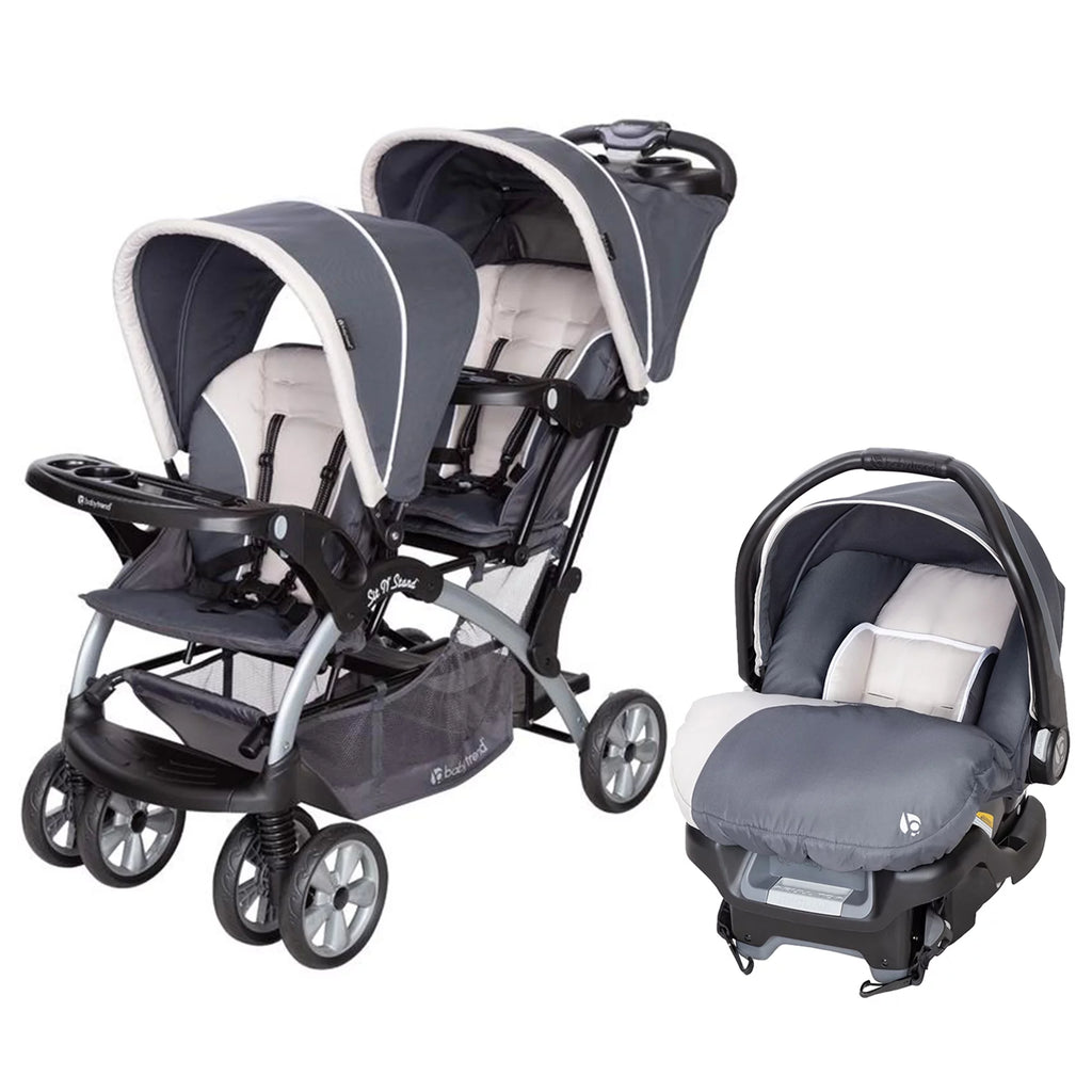 Double Stroller with Single Car Seat Y512490