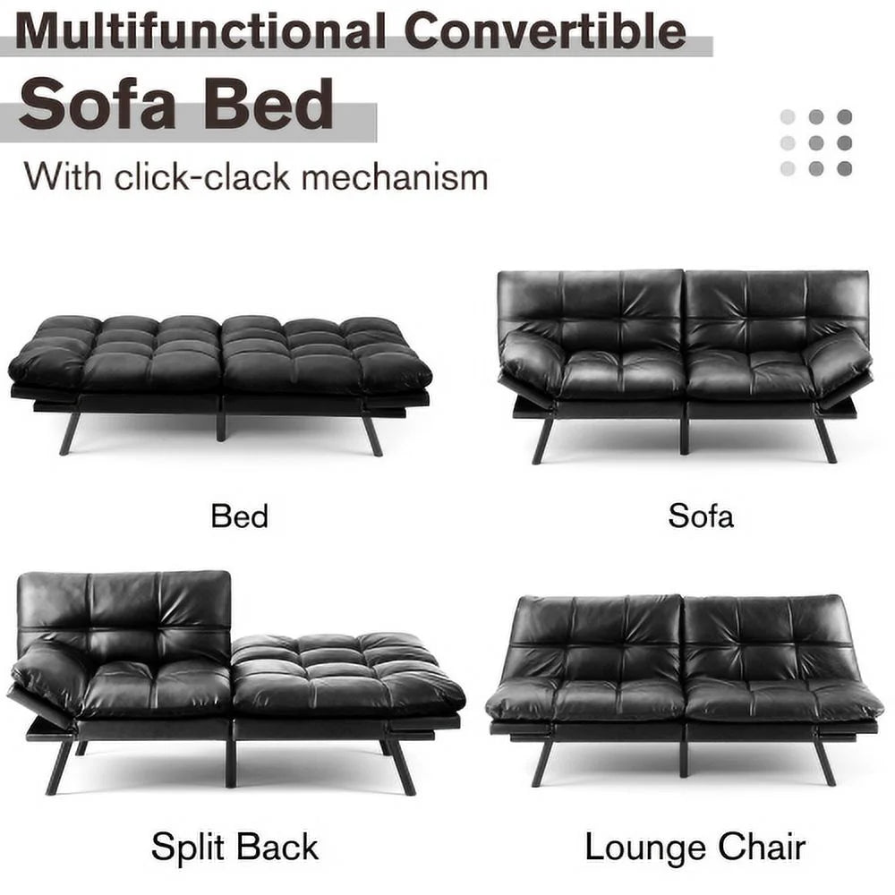 Convertible Memory Foam Futon Sofa Bed B401689