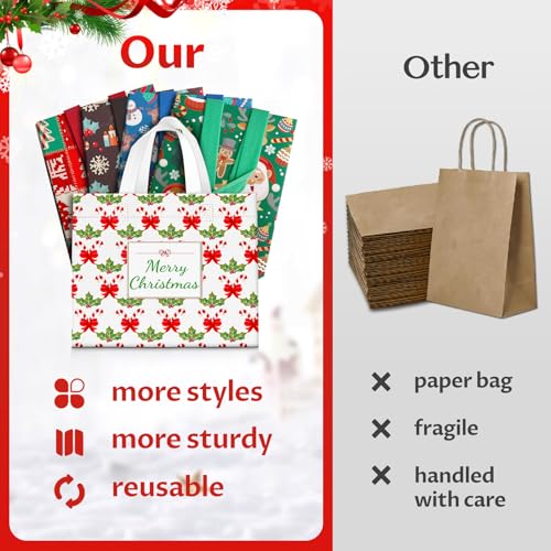 20 Pack Christmas Gift Bags with Handle D46962