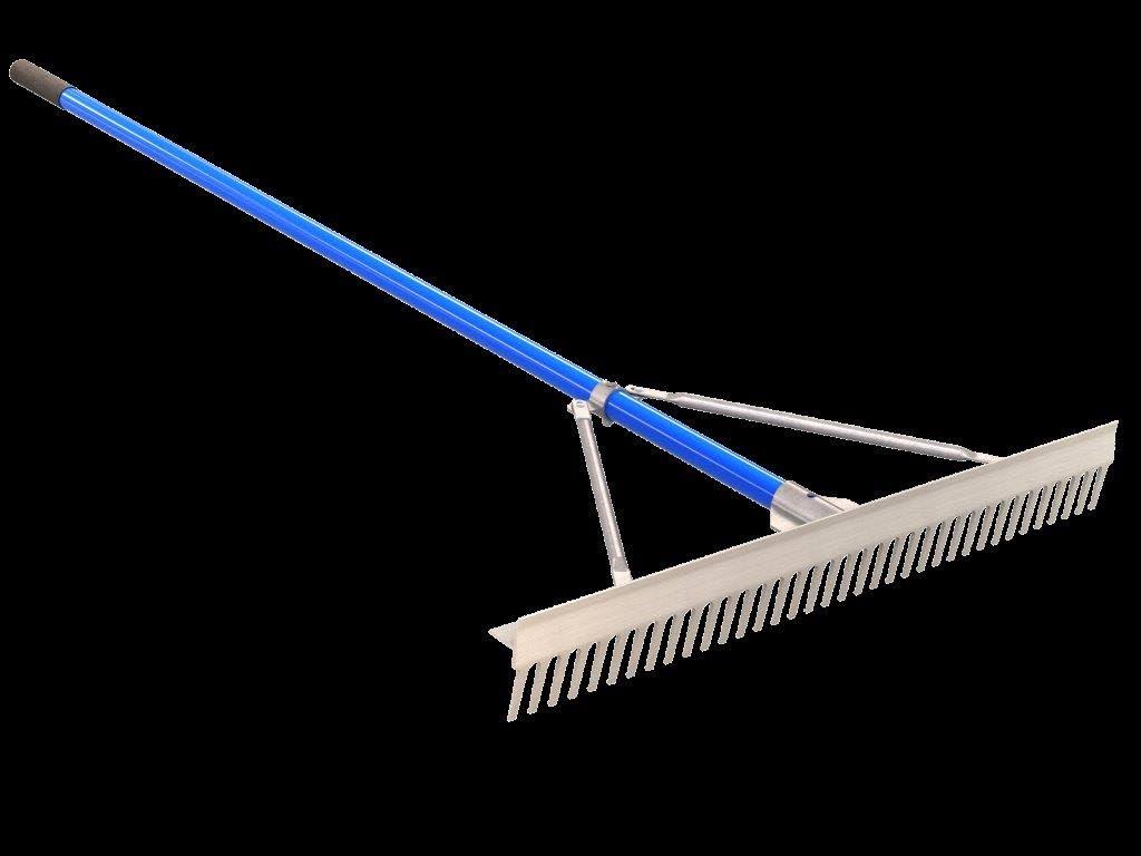 36 inch Landscape Rake with 72 inch Aluminum Handle A86372