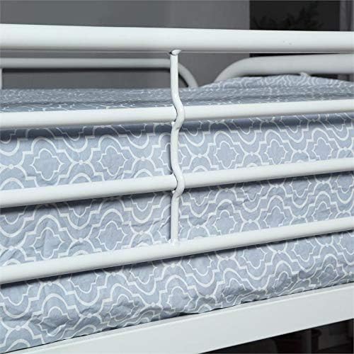 White Metal Twin Over Twin Bunk Bed S88578