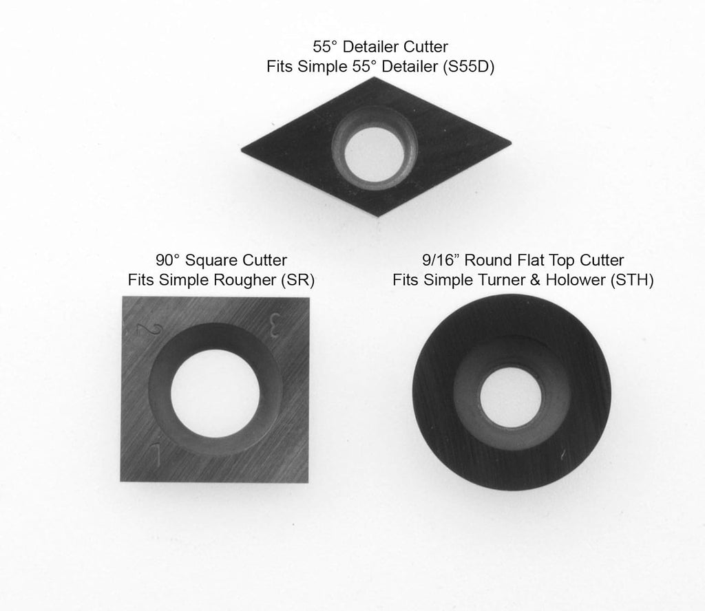 4 Cutter Pack Carbide Cutter for Woodturning Tools M1682
