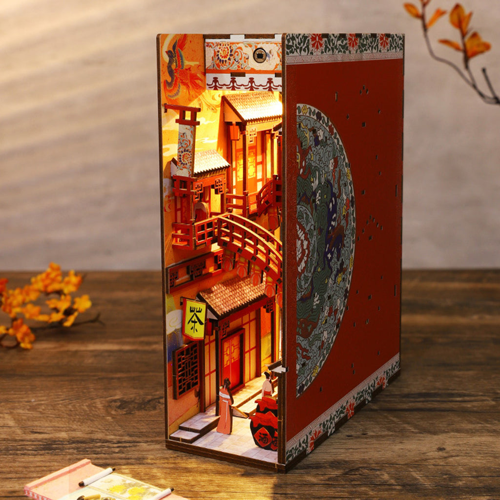 1 Set Dollhouse Miniature Book Nook Kit O759