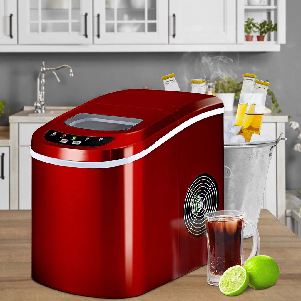 Red Portable Compact Electric Ice Maker Machine K435437