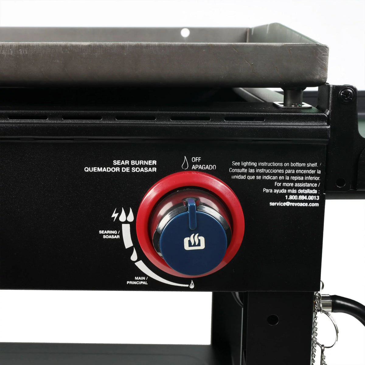 2 Burner LP Propane Gas Griddle with Folding Shelf Y459