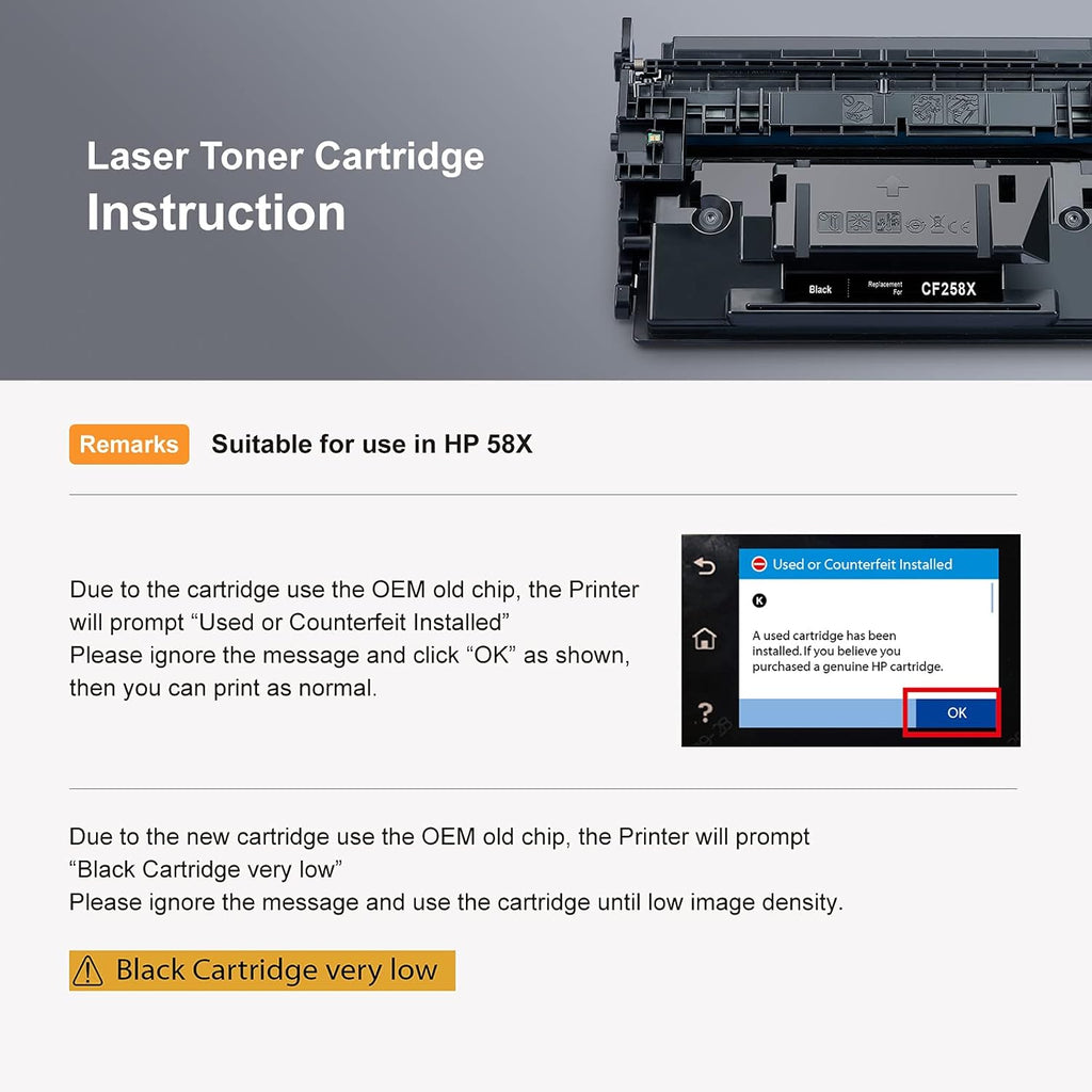 Remanufactured Toner Cartridge Replacement High Yield Black 2 Pack R95603