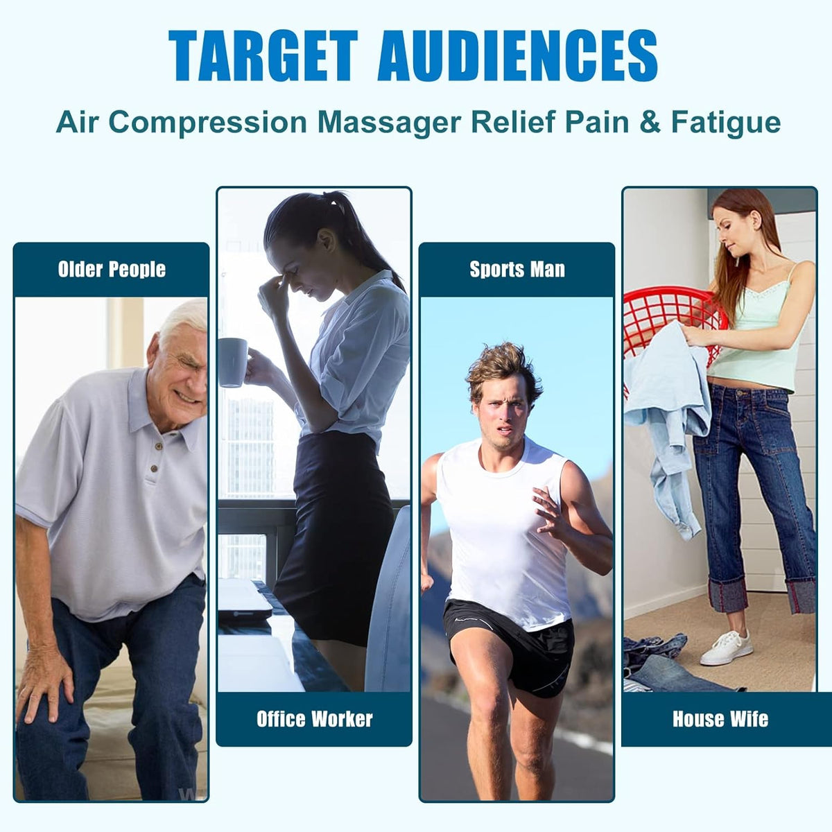 Air Compression Leg Massager with Heat Q556