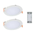 6 in. Color Selectable Canless Recessed LED Kit 2-Pack with Smart Dimmer K462