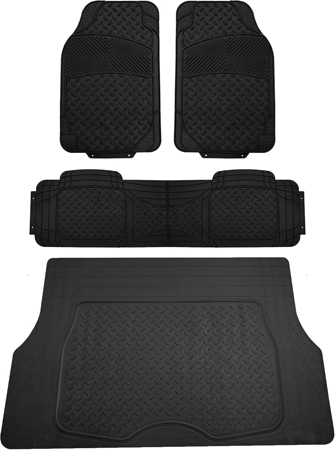 Gray Full Set Car Floor Mats with Cargo Liner G10806