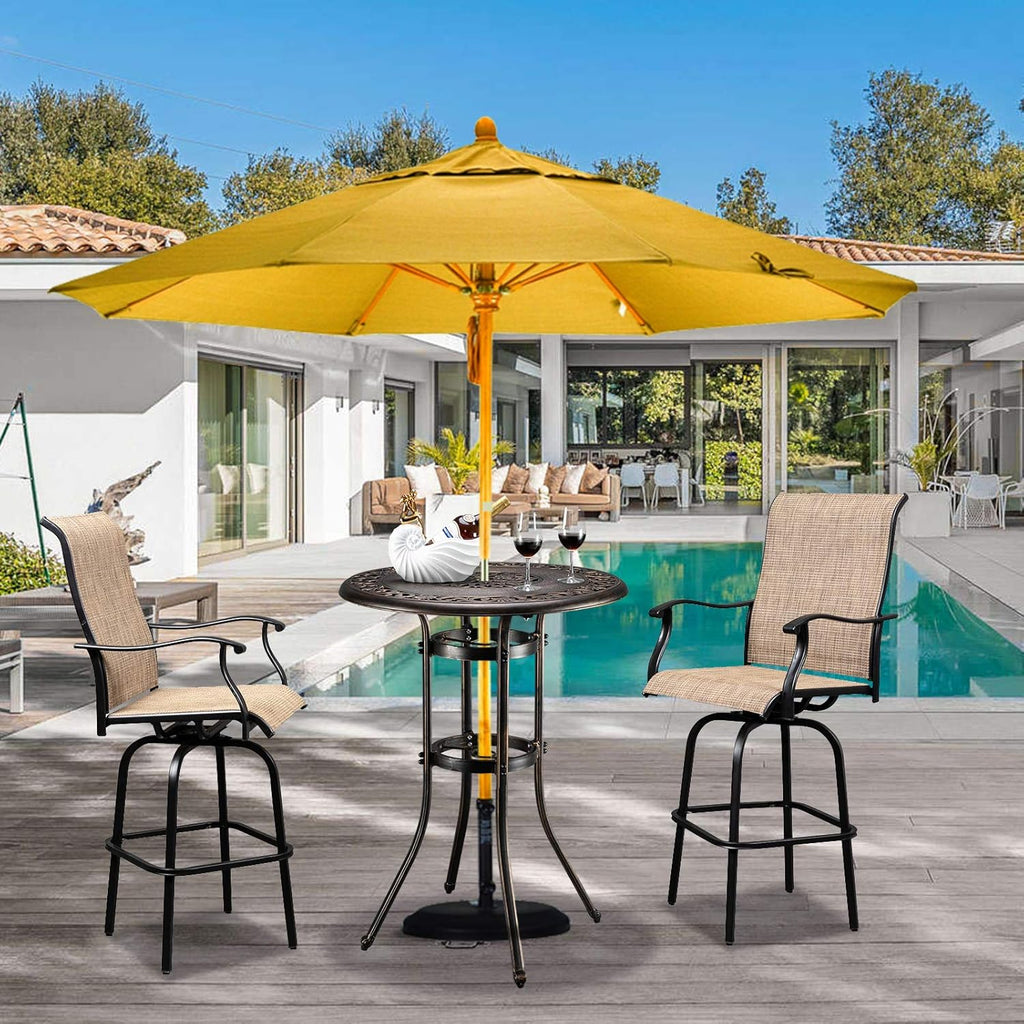 Outdoor Bar Table with Umbrella Hole E42187