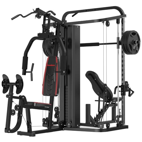 Smith Machine with 138LB Weight Stack F72080