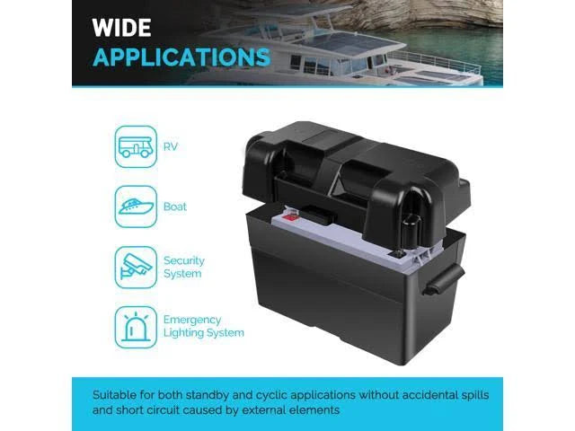 12V 100Ah Deep Cycle AGM Battery with Box L230