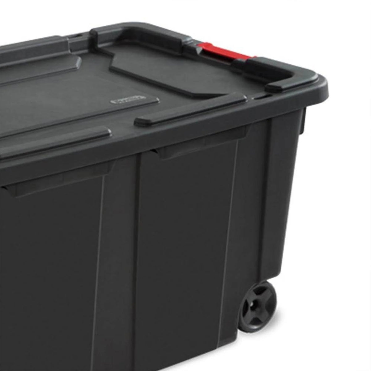 Black 8 Pack 40 Gallon Wheeled Storage Tote T75620
