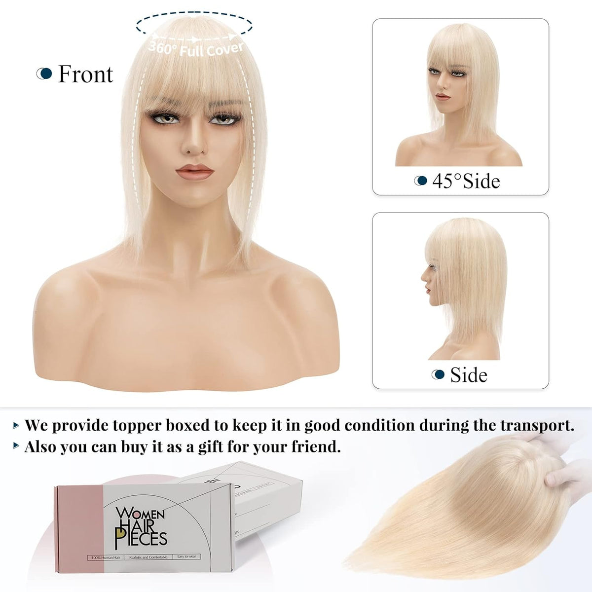 Silk Base Remy Human Hair Topper 12inch 38g M96940
