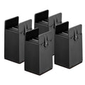 Black 4Pcs Furniture Risers with Adjustable Screw Clamp Q8736