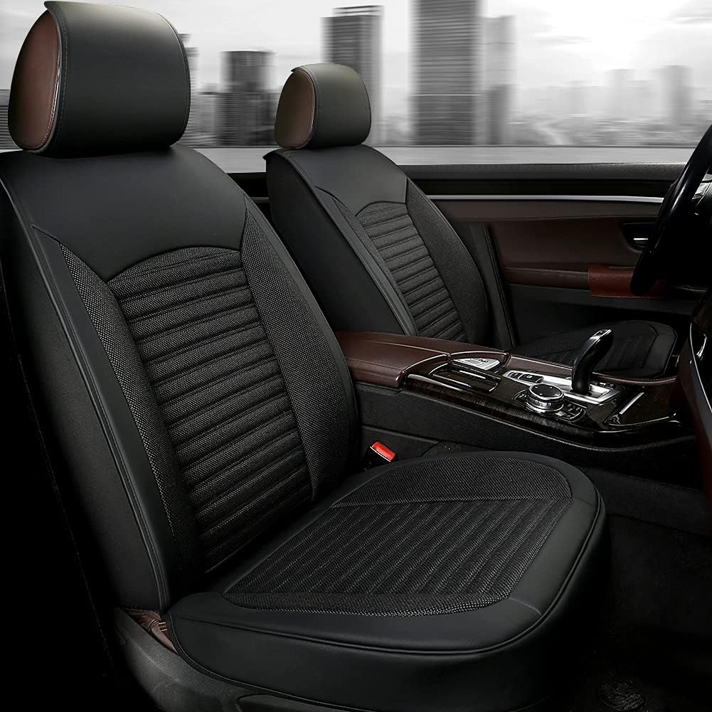 Gray Rear Bench Car Seat Cover J632