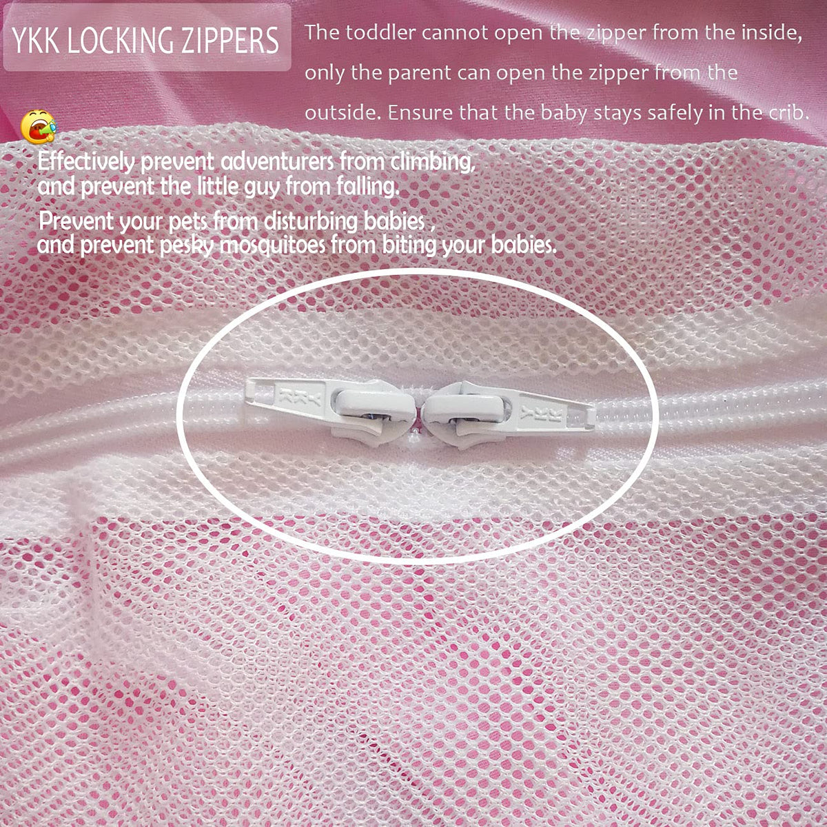 See Through Mesh Crib Safety Tent K774212