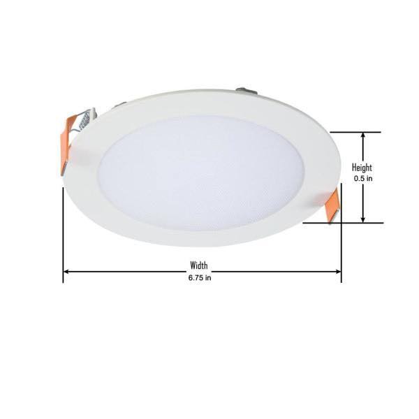 6 in. Color Selectable Canless Recessed LED Kit 2-Pack with Smart Dimmer K462