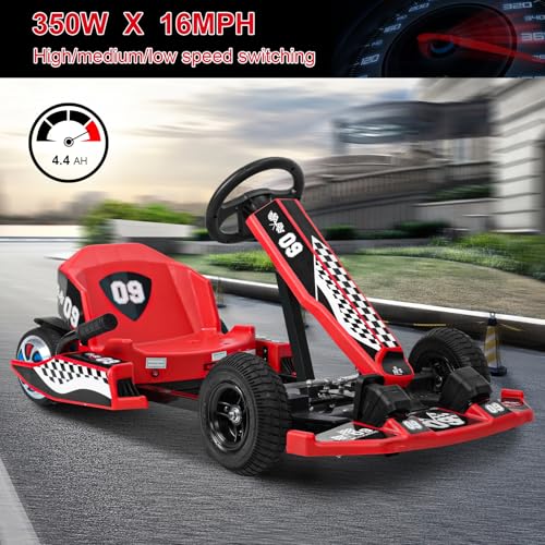 Red 36V Electric Go Kart with 350W Motor F76196