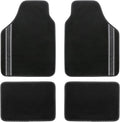 Black and Blue Carpet Car Floor Mats with Heel Pad X81900