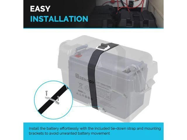 12V 100Ah Deep Cycle AGM Battery with Box L230