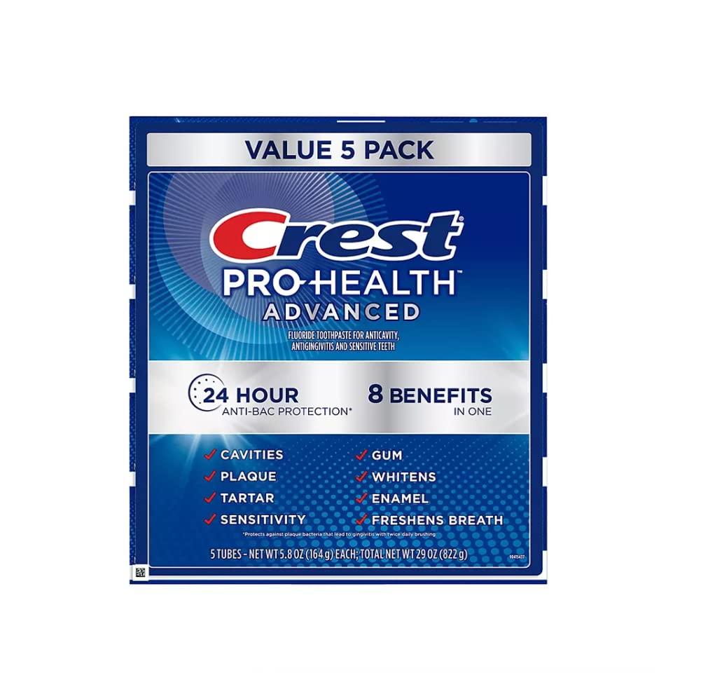 5.8 oz. 5 pk. Advanced White Toothpaste V928504