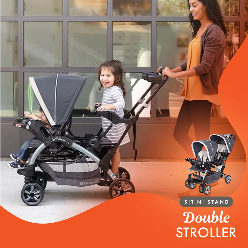 Double Stroller with Single Car Seat Y512490