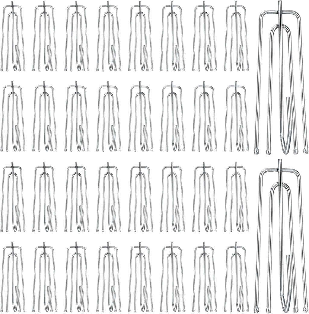 70pcs Stainless Steel Pinch Pleat Curtain Hooks T254127