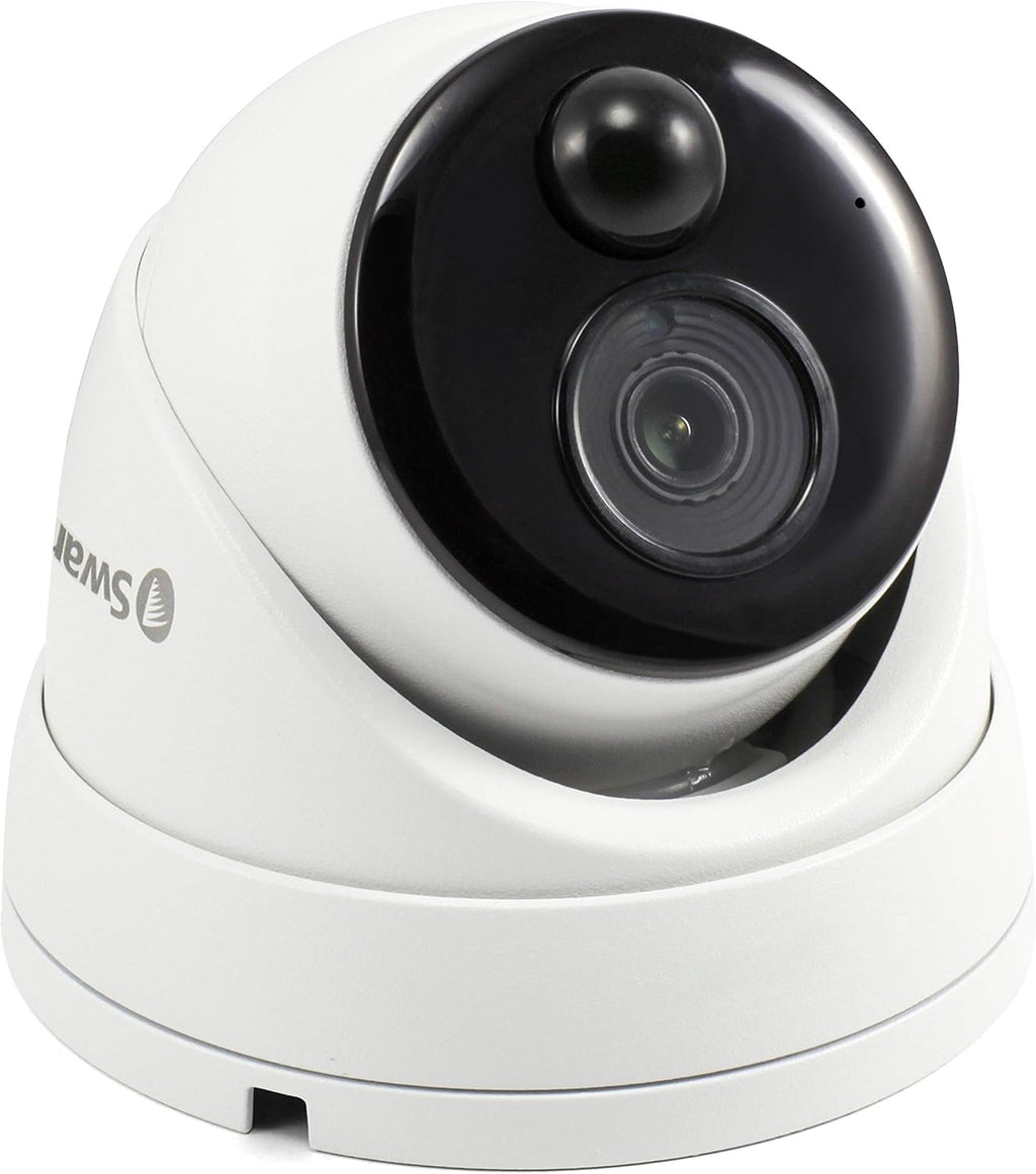 Wired PIR Dome Security Camera, 4K HD Color Night Vision, Indoor/Outdoor O53090