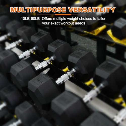 Rubber Coated Hex Dumbbells U483708